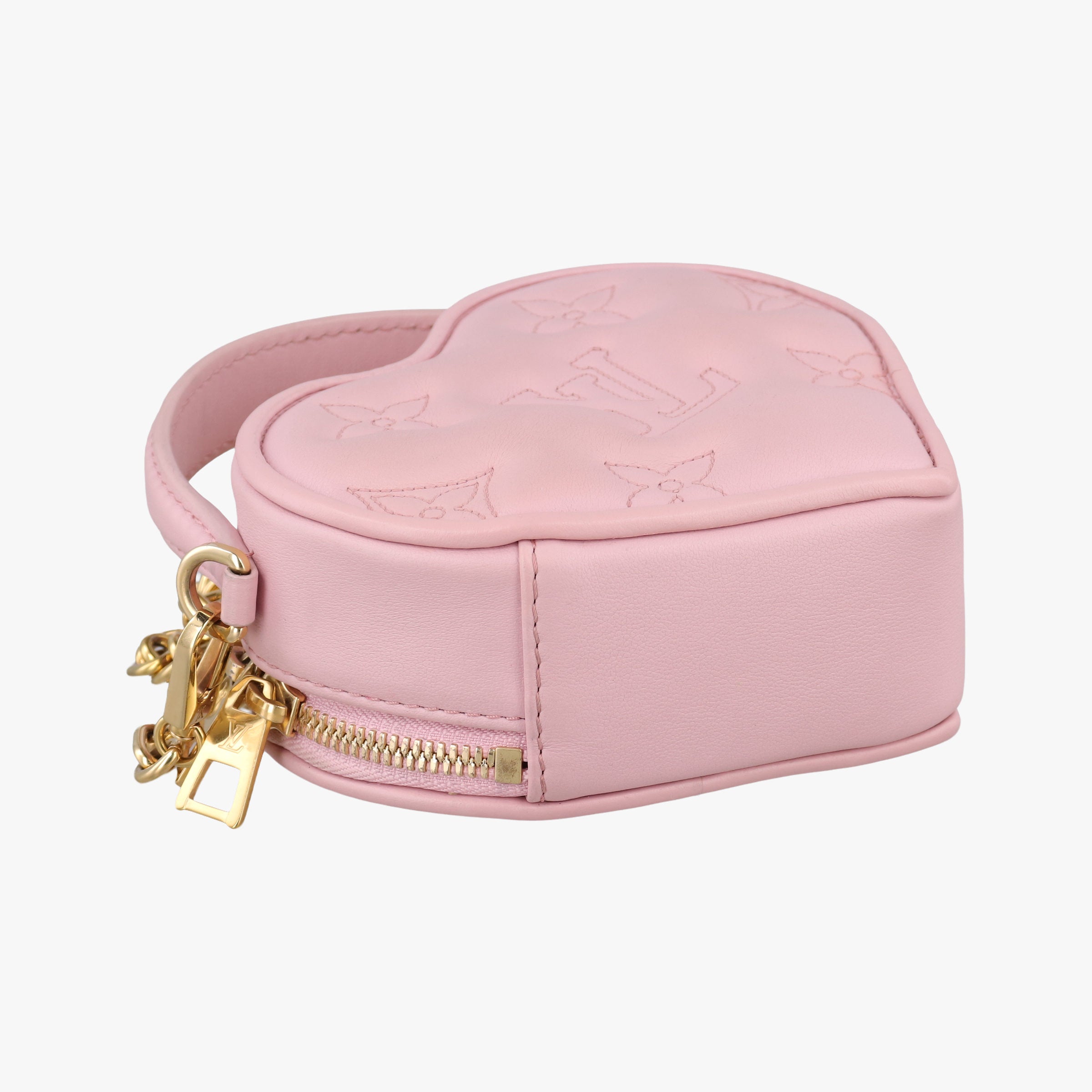 Pop My Heart Pouch pink Leather M82526 IC Chipポップマイハートポーチ ピンク レザー M82526 ICチップ