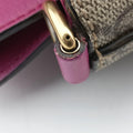 GG SUPREME Beige×Pink×Red PVC coated canvas × leather 409534 A019186148GGスプリーム ブラウン PVCコーティングキャンバス×レザー 409534 A019186148