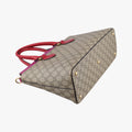GG SUPREME Beige×Pink×Red PVC coated canvas × leather 409534 A019186148GGスプリーム ブラウン PVCコーティングキャンバス×レザー 409534 A019186148
