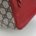 GG SUPREME Beige x Red x Navy PVC coated canvas×Leather 409529 B020287774GGスプリーム ベージュ×レッド×ネイビー PVCコーティングキャンバス×レザー 409529 B020287774