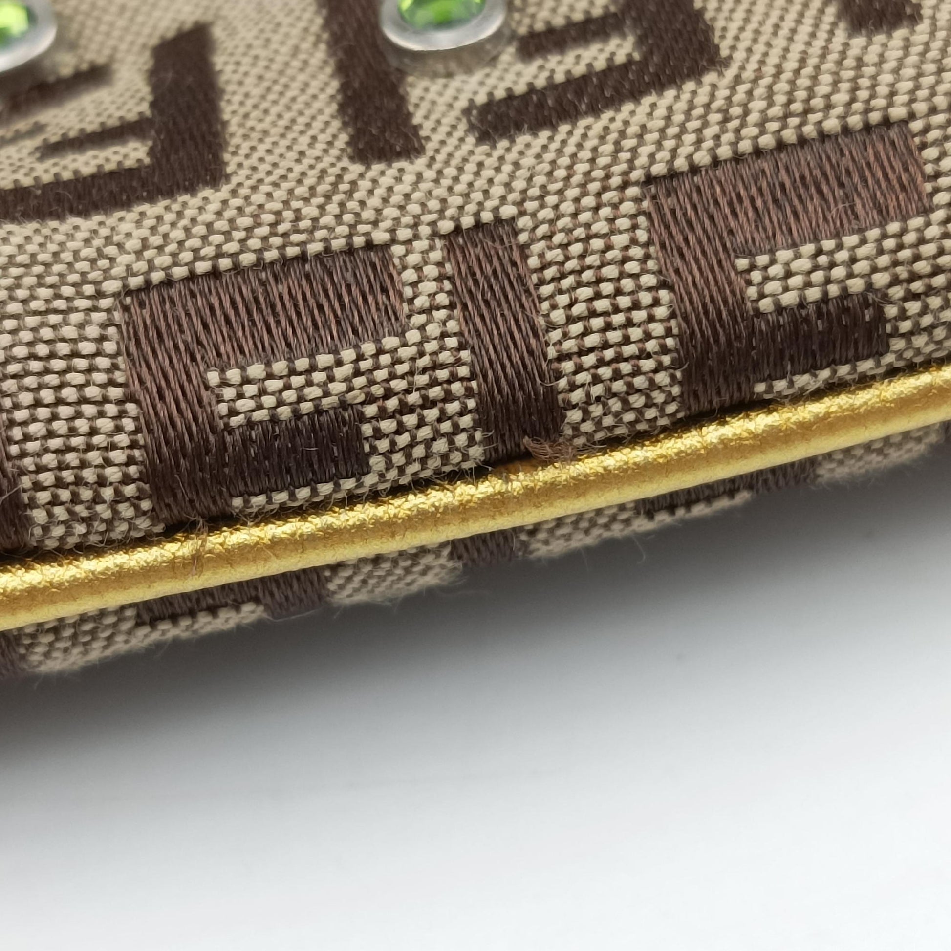 Zucchino Studded Tobacco Brown × Gold fabric 8BR594 8BR594-CQ8 108-2220ズッキーノ ビジュー タバコブラウン×ゴールド ジャガード 8BR594 8BR594-CQ8 108-2220