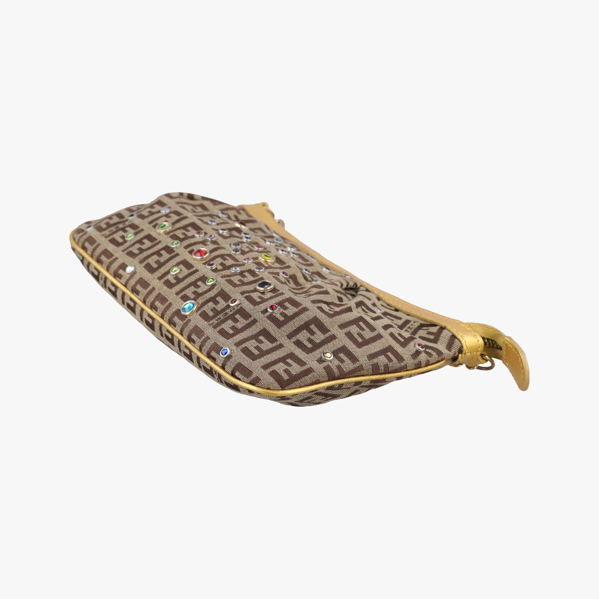 Zucchino Studded Tobacco Brown × Gold fabric 8BR594 8BR594-CQ8 108-2220ズッキーノ ビジュー タバコブラウン×ゴールド ジャガード 8BR594 8BR594-CQ8 108-2220