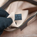 Ophidia GG Small Brown PVC coated canvas×Leather 524532 F026659096オフィディア GG スモール ブラウン PVCコーティングキャンバス×レザー 524532 F026659096