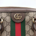 Ophidia GG Small Brown PVC coated canvas×Leather 524532 F026659096オフィディア GG スモール ブラウン PVCコーティングキャンバス×レザー 524532 F026659096
