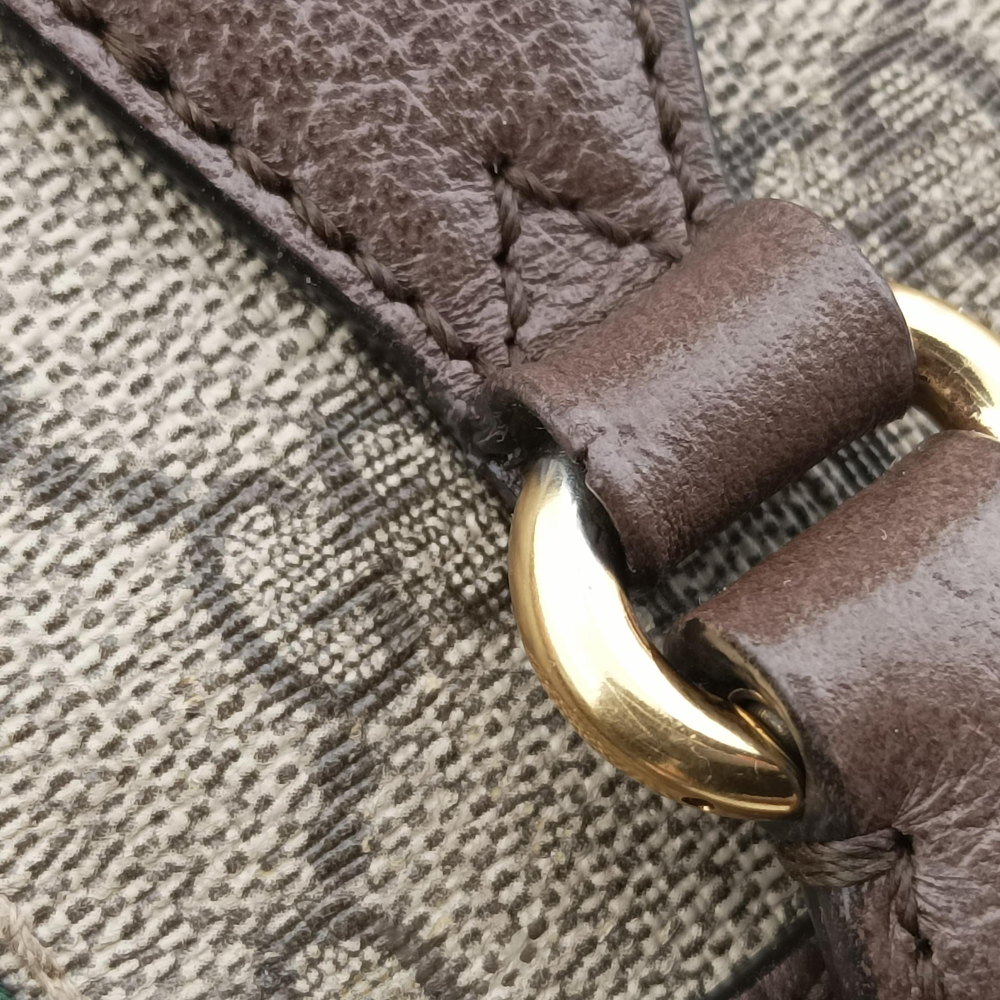 Ophidia GG Small Brown PVC coated canvas×Leather 524532 F026659096オフィディア GG スモール ブラウン PVCコーティングキャンバス×レザー 524532 F026659096