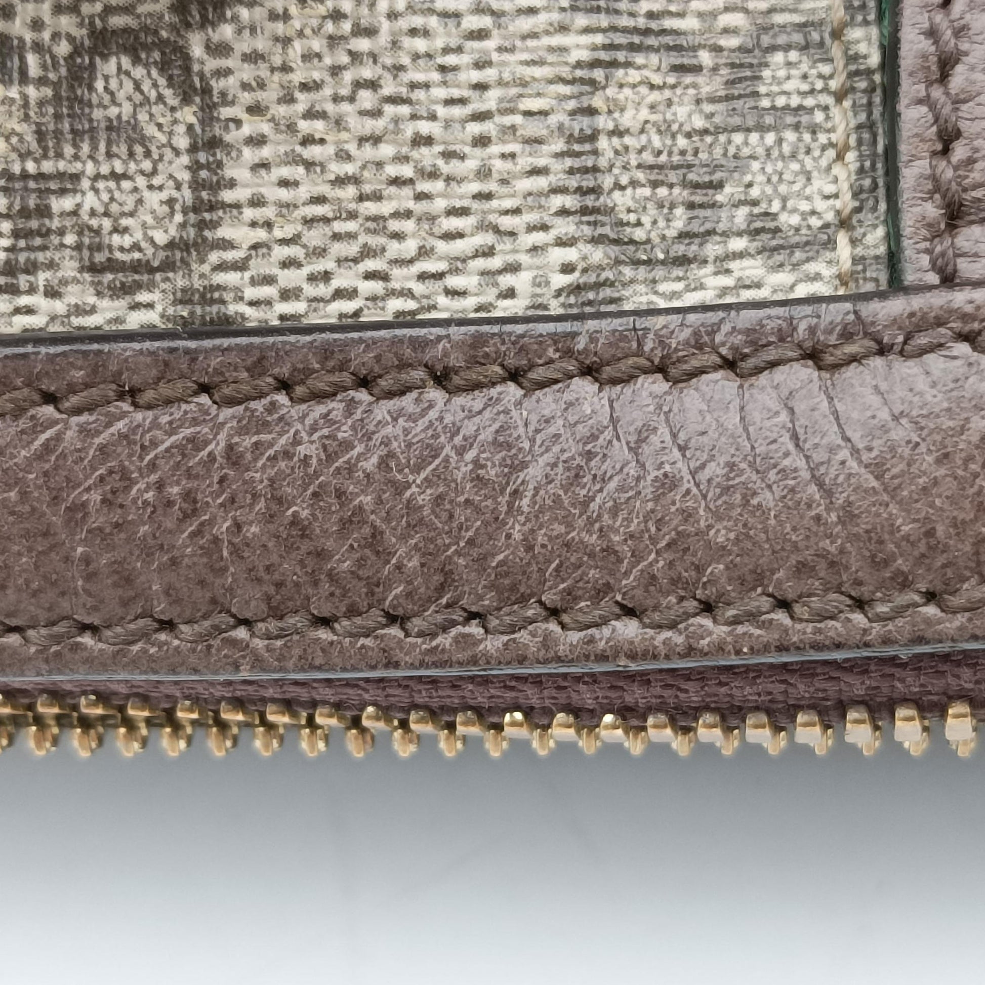 Ophidia GG Small Brown PVC coated canvas×Leather 524532 F026659096オフィディア GG スモール ブラウン PVCコーティングキャンバス×レザー 524532 F026659096