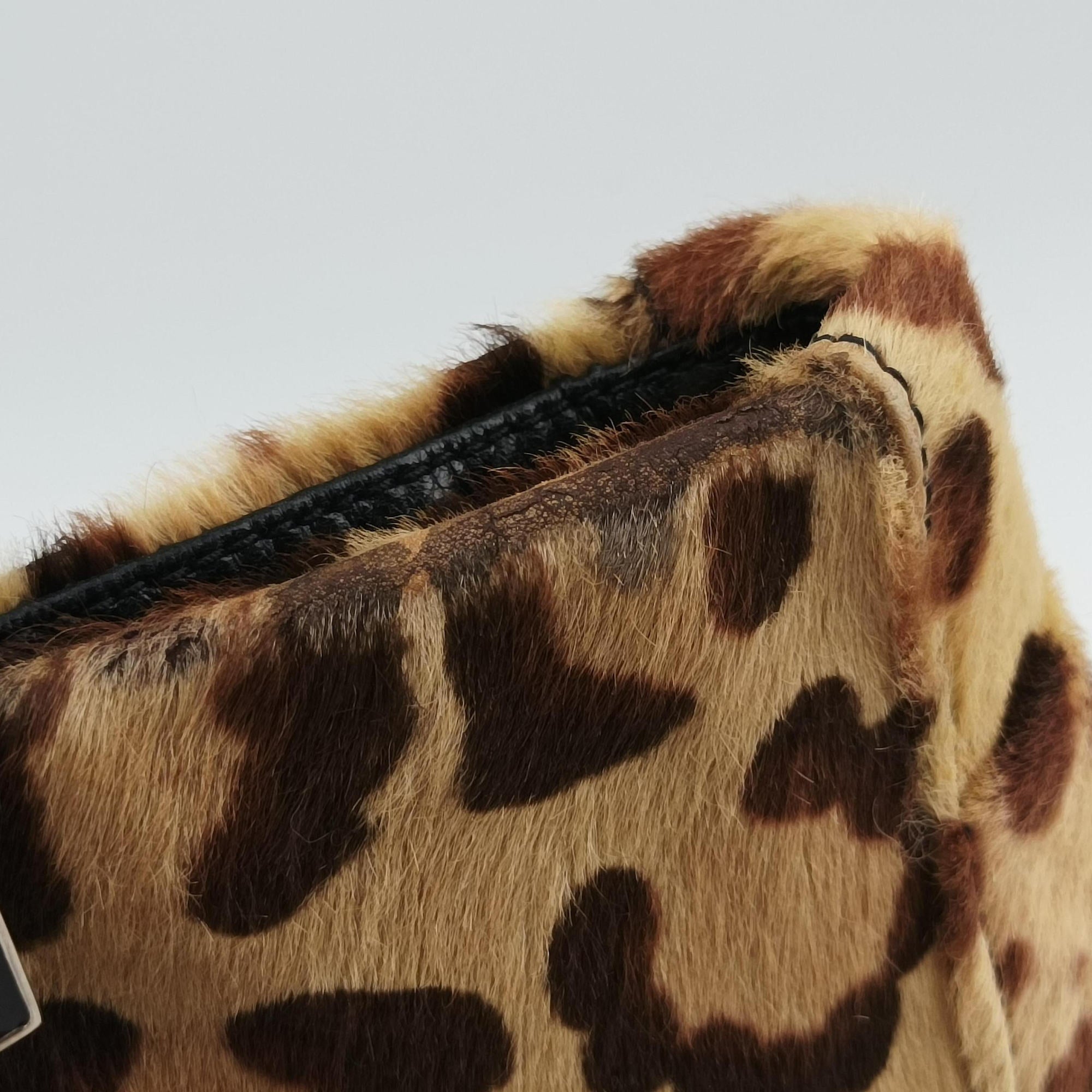 Leopard Print beige×Multicolour ponyhair×leather 2308 26320 089ヒョウ柄 ベージュ×マルチカラー ハラコ×レザー 2308 26320 089