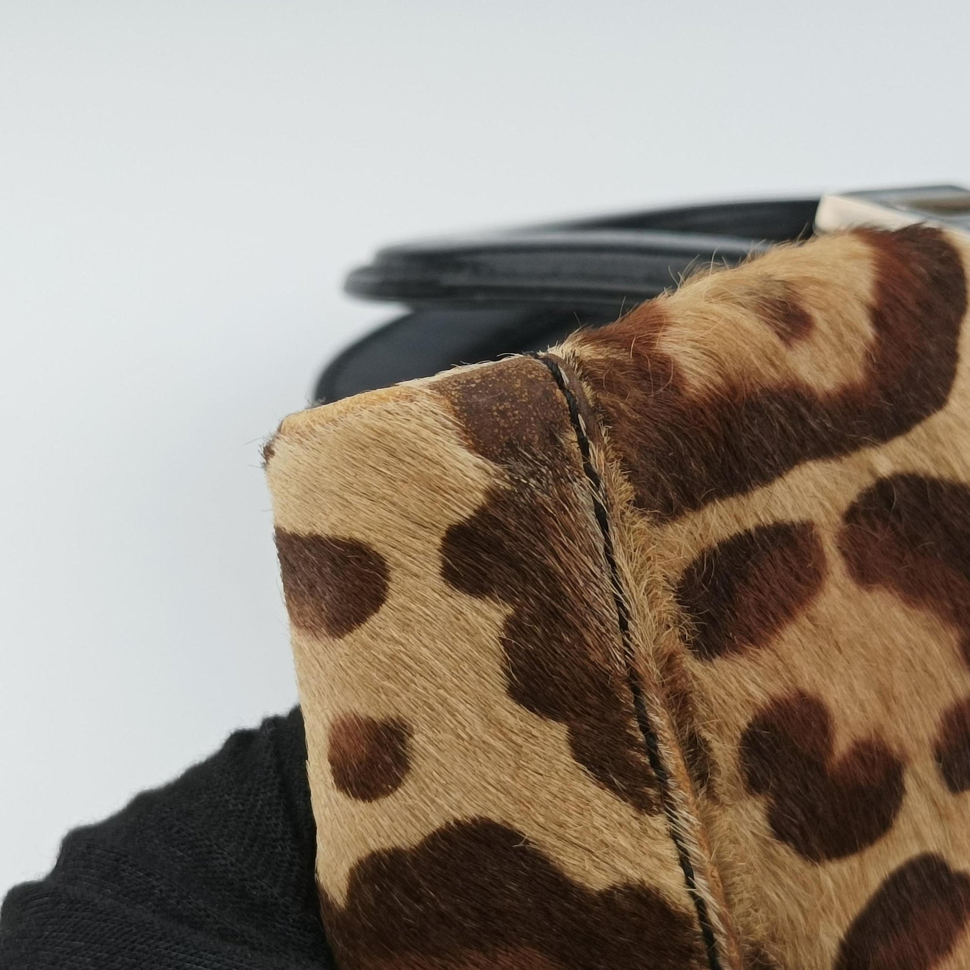 Leopard Print beige×Multicolour ponyhair×leather 2308 26320 089ヒョウ柄 ベージュ×マルチカラー ハラコ×レザー 2308 26320 089