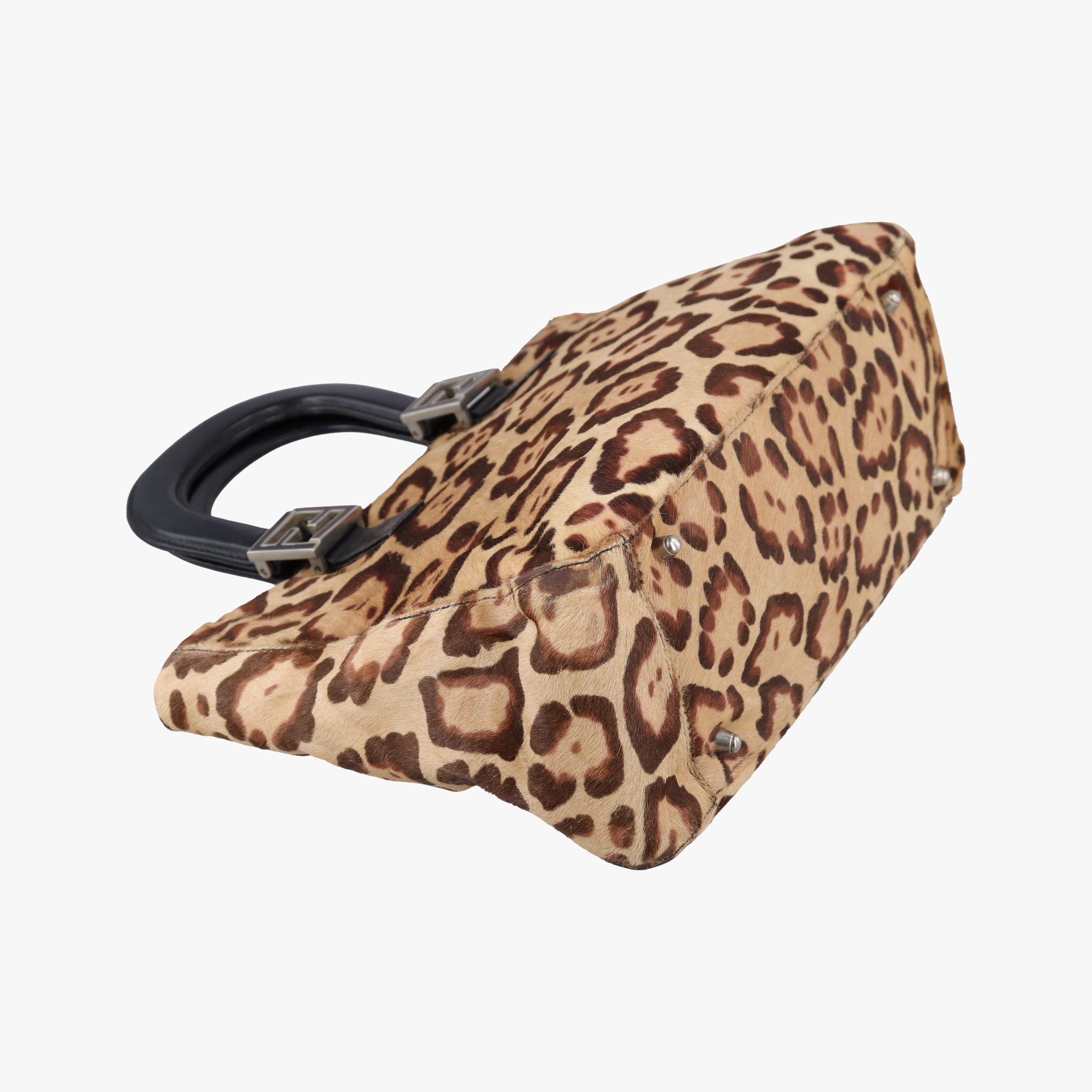 Leopard Print beige×Multicolour ponyhair×leather 2308 26320 089ヒョウ柄 ベージュ×マルチカラー ハラコ×レザー 2308 26320 089