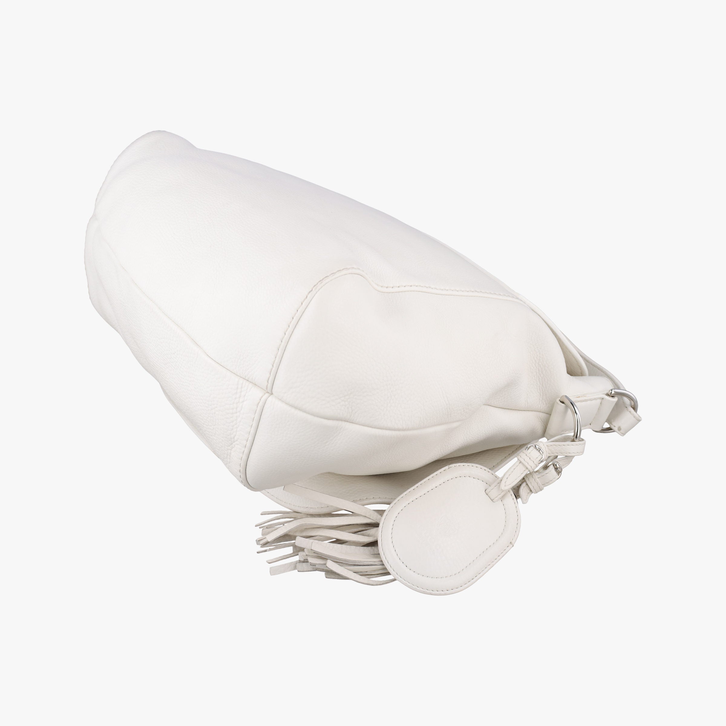 Guccissima Techno Horsebit White Leather 240236 C5850510グッチシマ ラージ テクノホースビット ホーボー ホワイト レザー 240236 C5850510