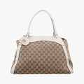GG Abbey Brown Canvas×Leather 189828 C1828433GGアビー ブラウン キャンバス×レザー 189828 C1828433