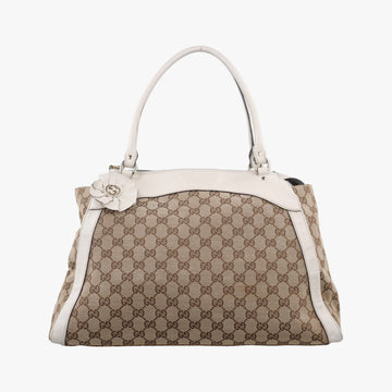 GG Abbey Brown Canvas×Leather 189828 C1828433GGアビー ブラウン キャンバス×レザー 189828 C1828433