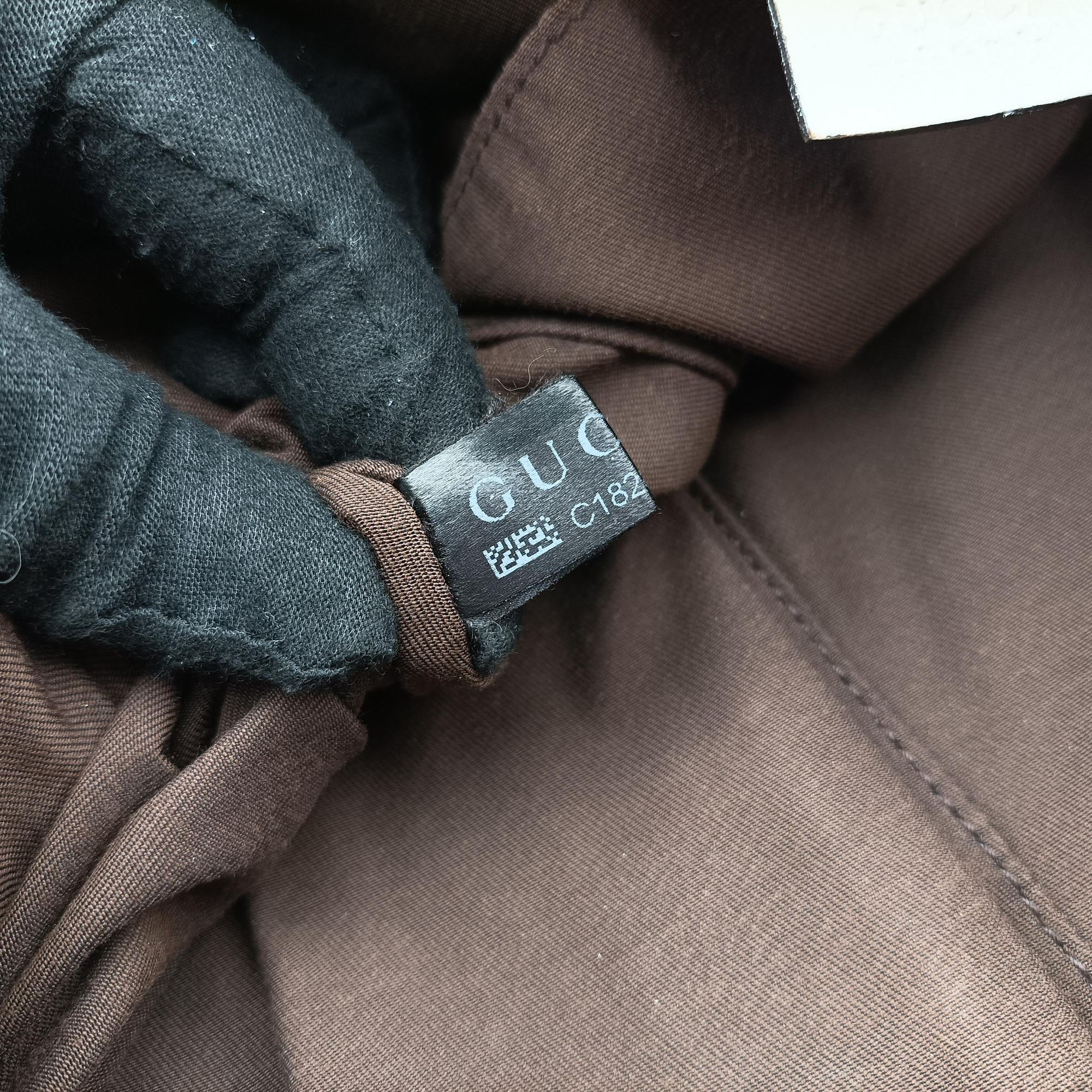 GG Abbey Brown Canvas×Leather 189828 C1828433GGアビー ブラウン キャンバス×レザー 189828 C1828433