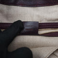 New Jackie Beige × Bordeaux canvas×leather 246907 G7342791ニュージャッキー ベージュ × ボルドー キャンバス x レザー 246907 G7342791