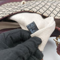 New Jackie Beige × Bordeaux canvas×leather 246907 G7342791ニュージャッキー ベージュ × ボルドー キャンバス x レザー 246907 G7342791