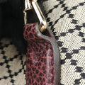 New Jackie Beige × Bordeaux canvas×leather 246907 G7342791ニュージャッキー ベージュ × ボルドー キャンバス x レザー 246907 G7342791