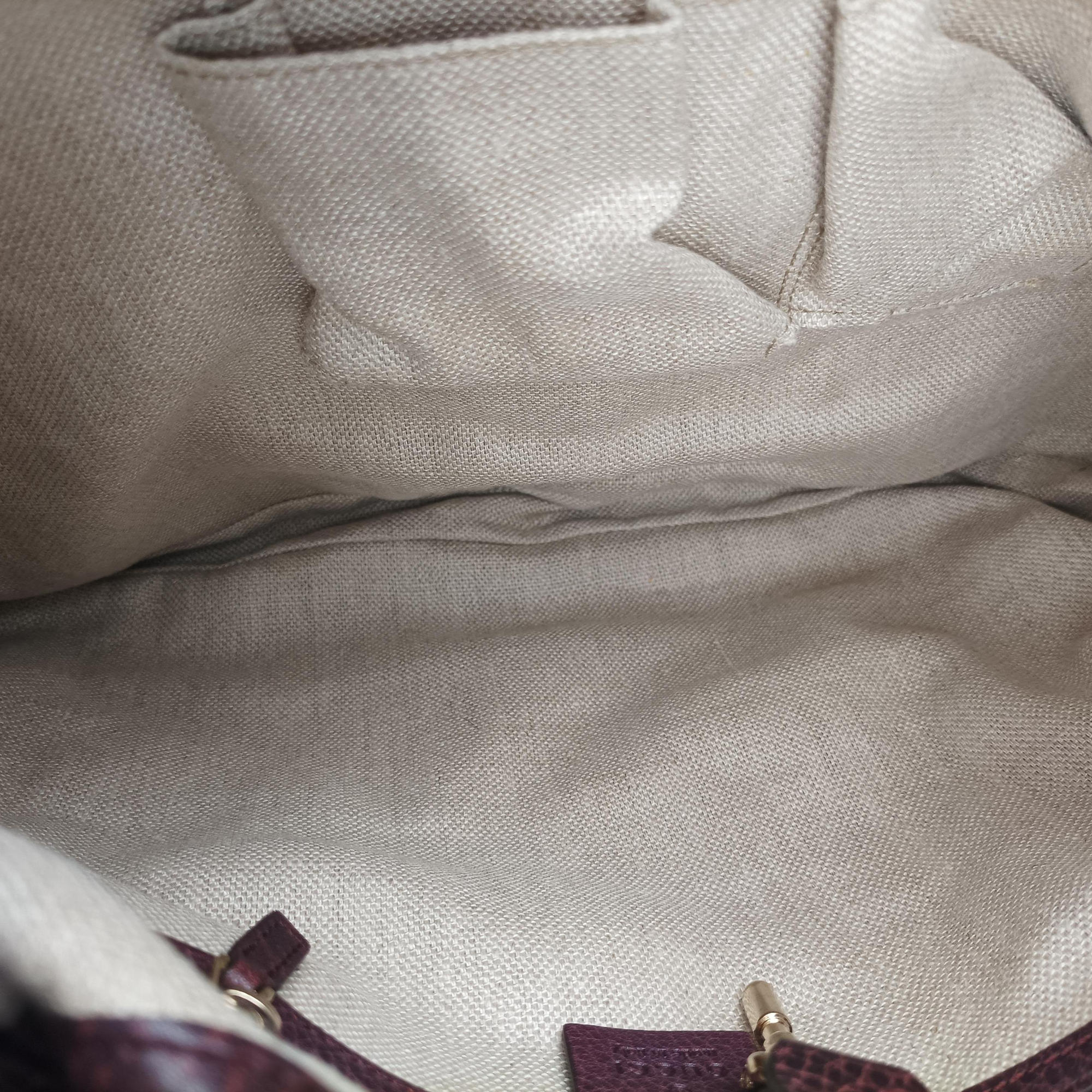 New Jackie Beige × Bordeaux canvas×leather 246907 G7342791ニュージャッキー ベージュ × ボルドー キャンバス x レザー 246907 G7342791