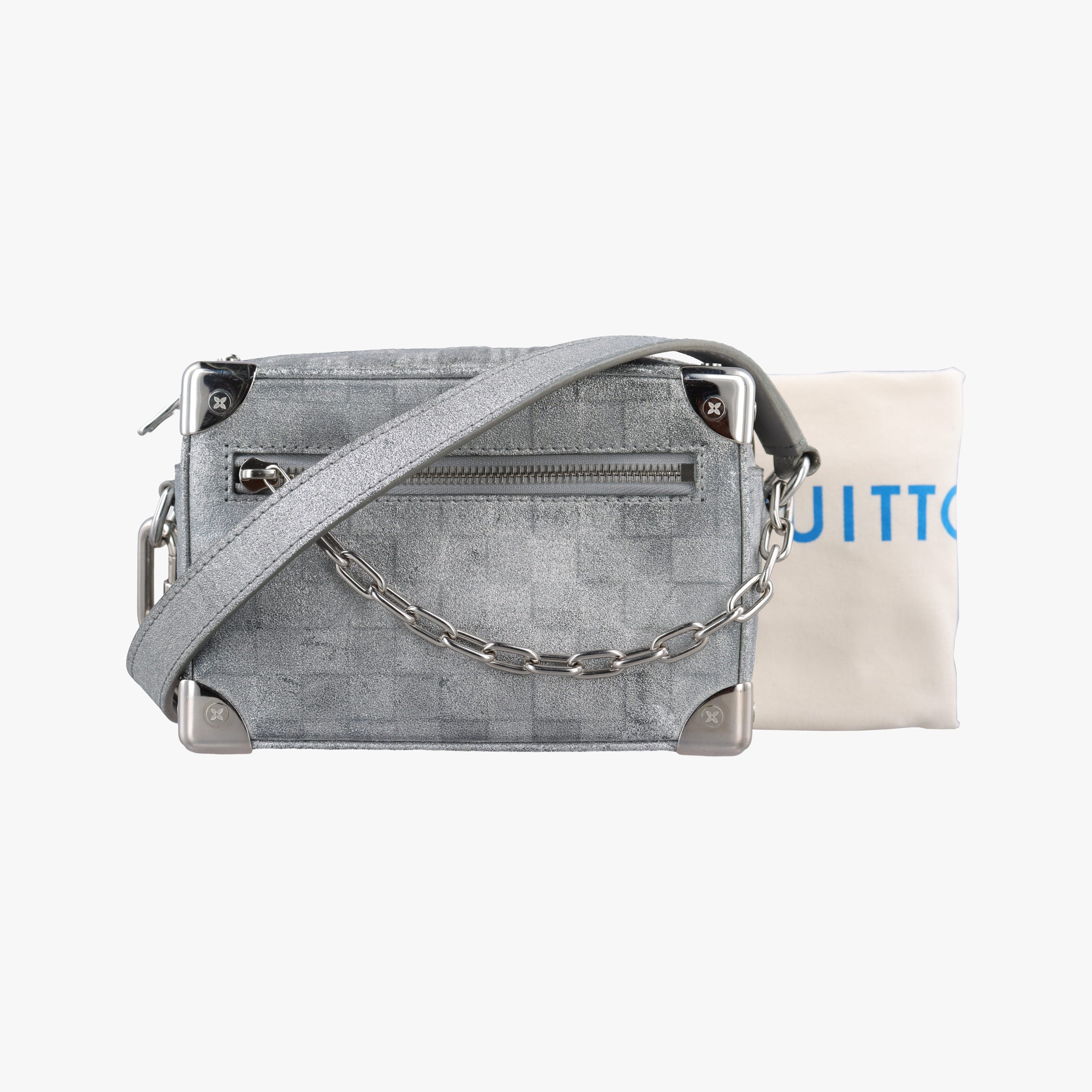 Mini Soft Trunk Silver Leather M59726 IC Chipミニソフトトランク シルバー レザー M59726 ICチップ