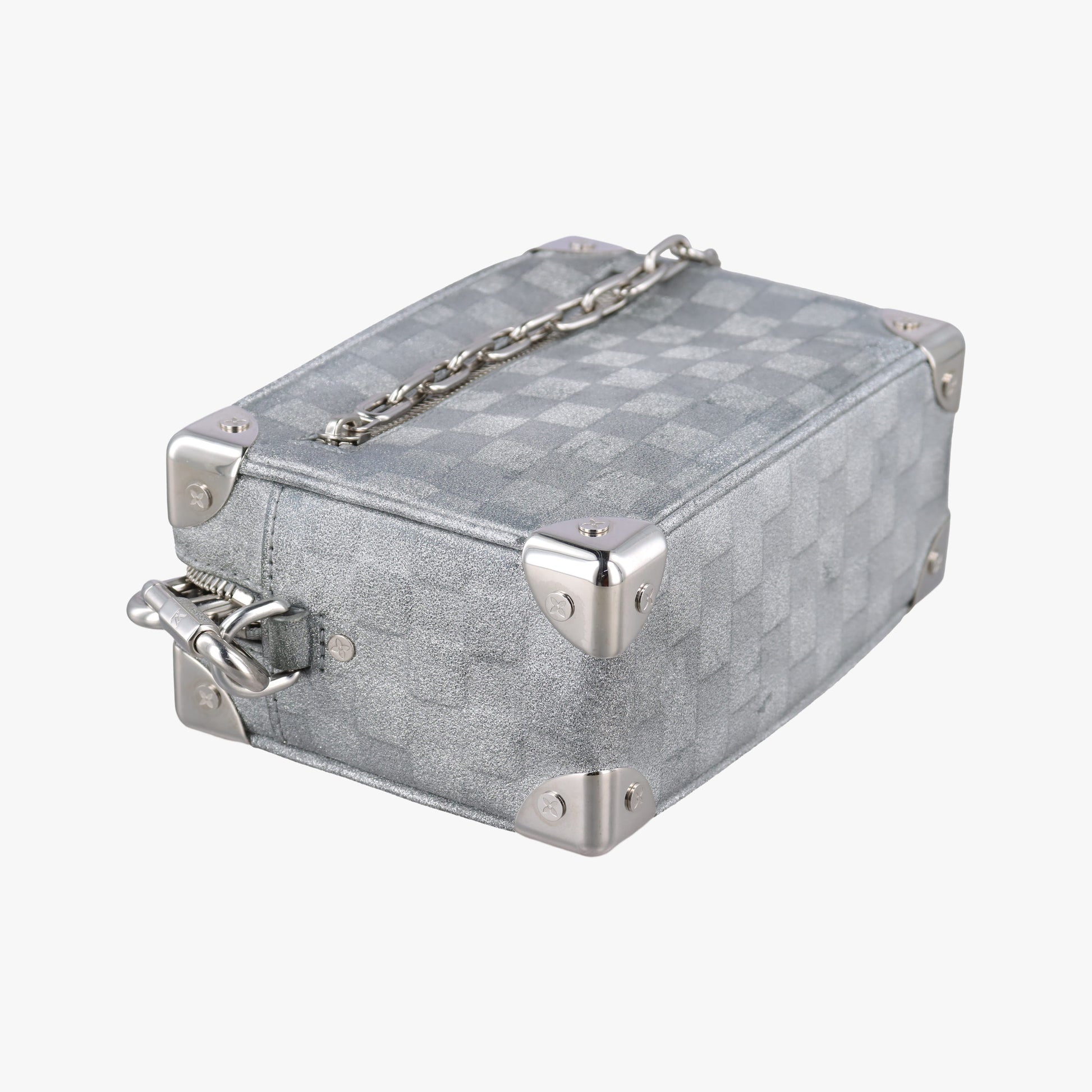 Mini Soft Trunk Silver Leather M59726 IC Chipミニソフトトランク シルバー レザー M59726 ICチップ