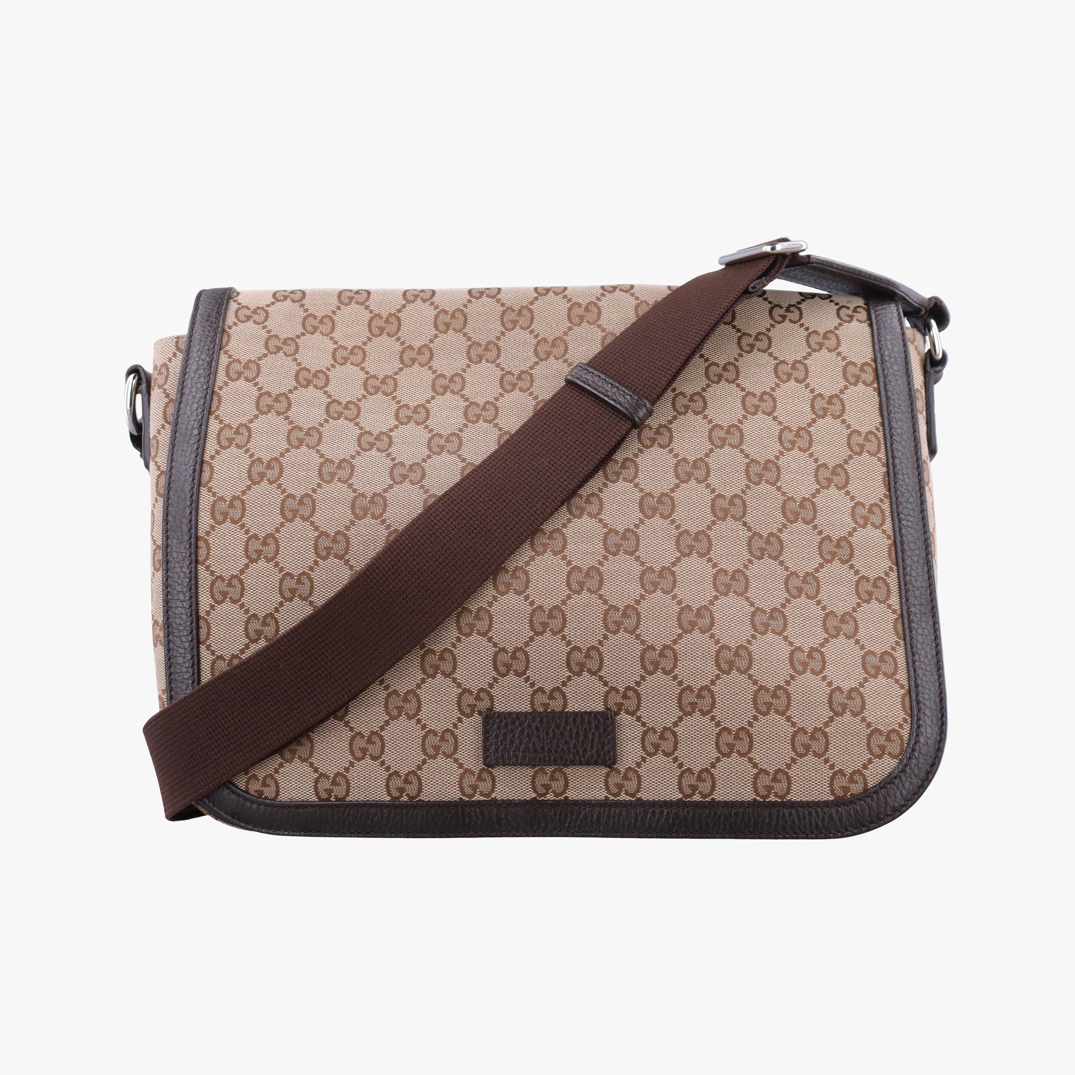 messenger Beige × brown GG canvas×Leather 449171 F036421773メッセンジャー ベージュ × ブラウン GGキャンバス×レザー 449171 F036421773