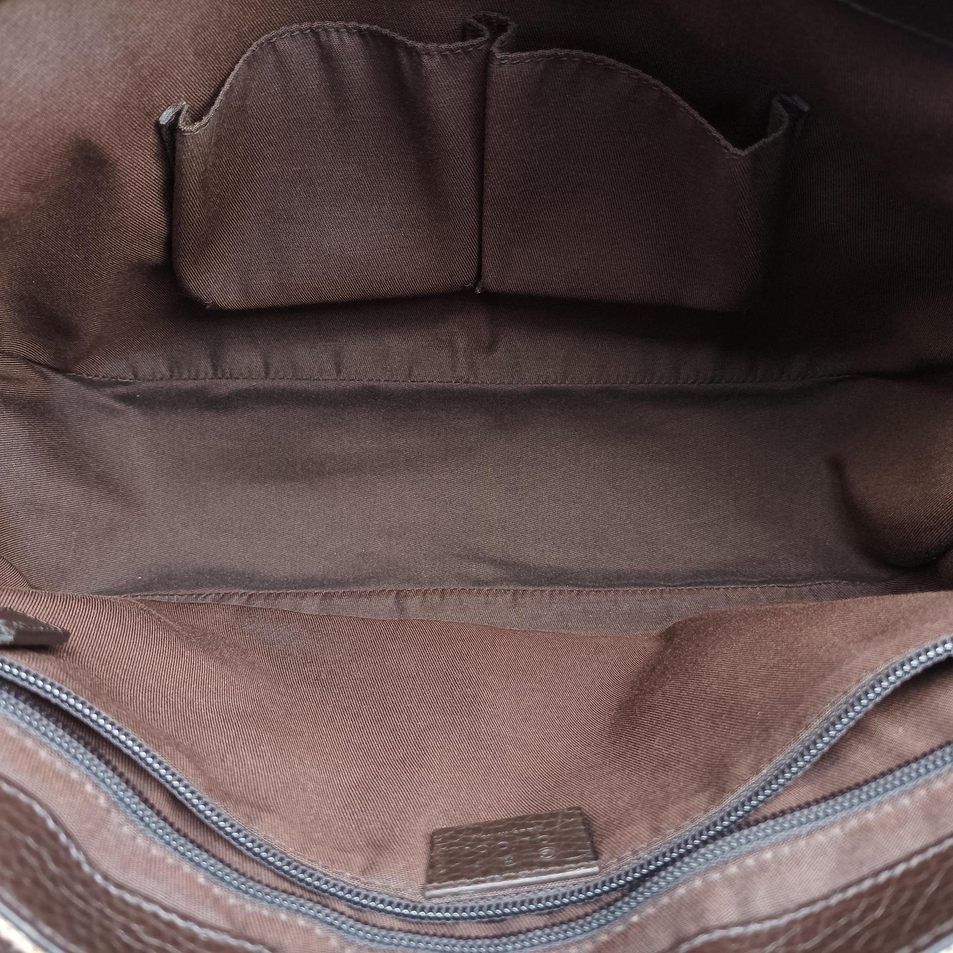 messenger Beige × brown GG canvas×Leather 449171 F036421773メッセンジャー ベージュ × ブラウン GGキャンバス×レザー 449171 F036421773