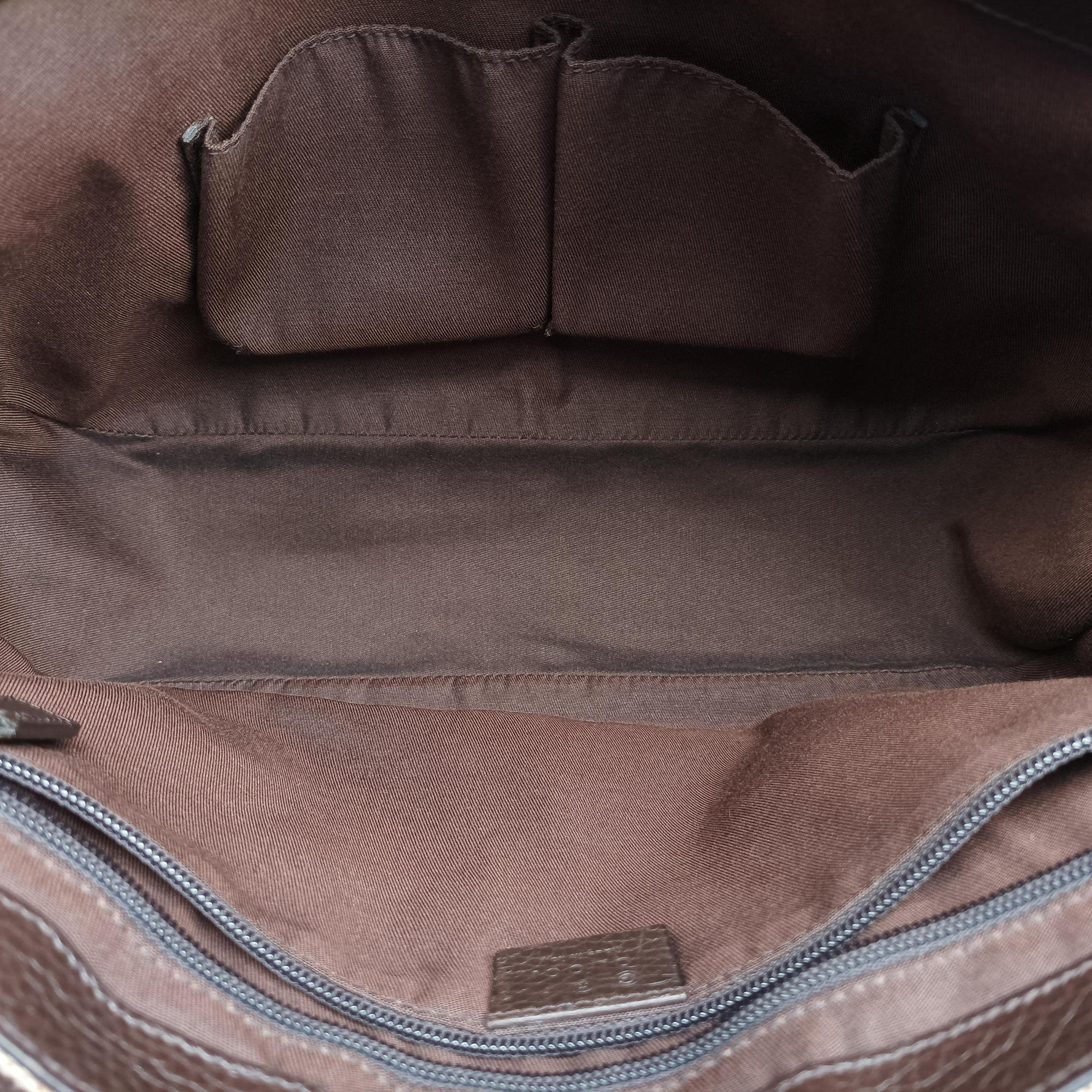 messenger Beige × brown GG canvas×Leather 449171 F036421773メッセンジャー ベージュ × ブラウン GGキャンバス×レザー 449171 F036421773