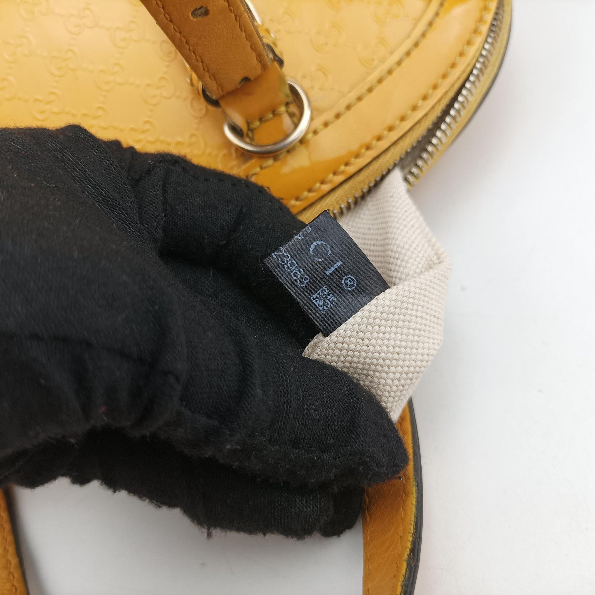 Microguccissima Yellow Patent Leather 309617 D016823963マイクログッチシマ イエロー パテント 309617 D016823963
