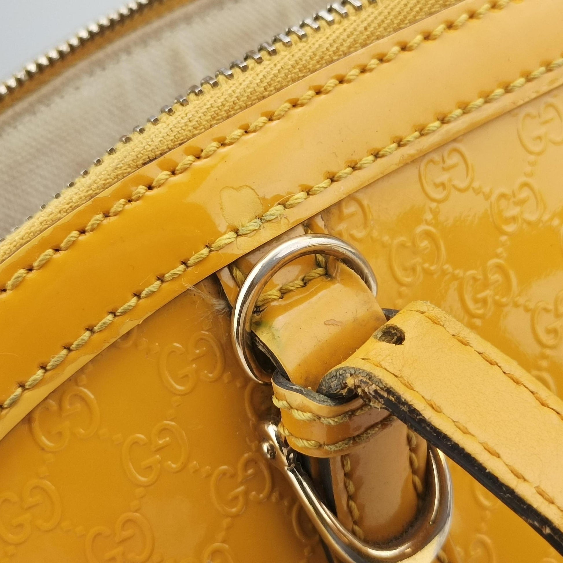 Microguccissima Yellow Patent Leather 309617 D016823963マイクログッチシマ イエロー パテント 309617 D016823963