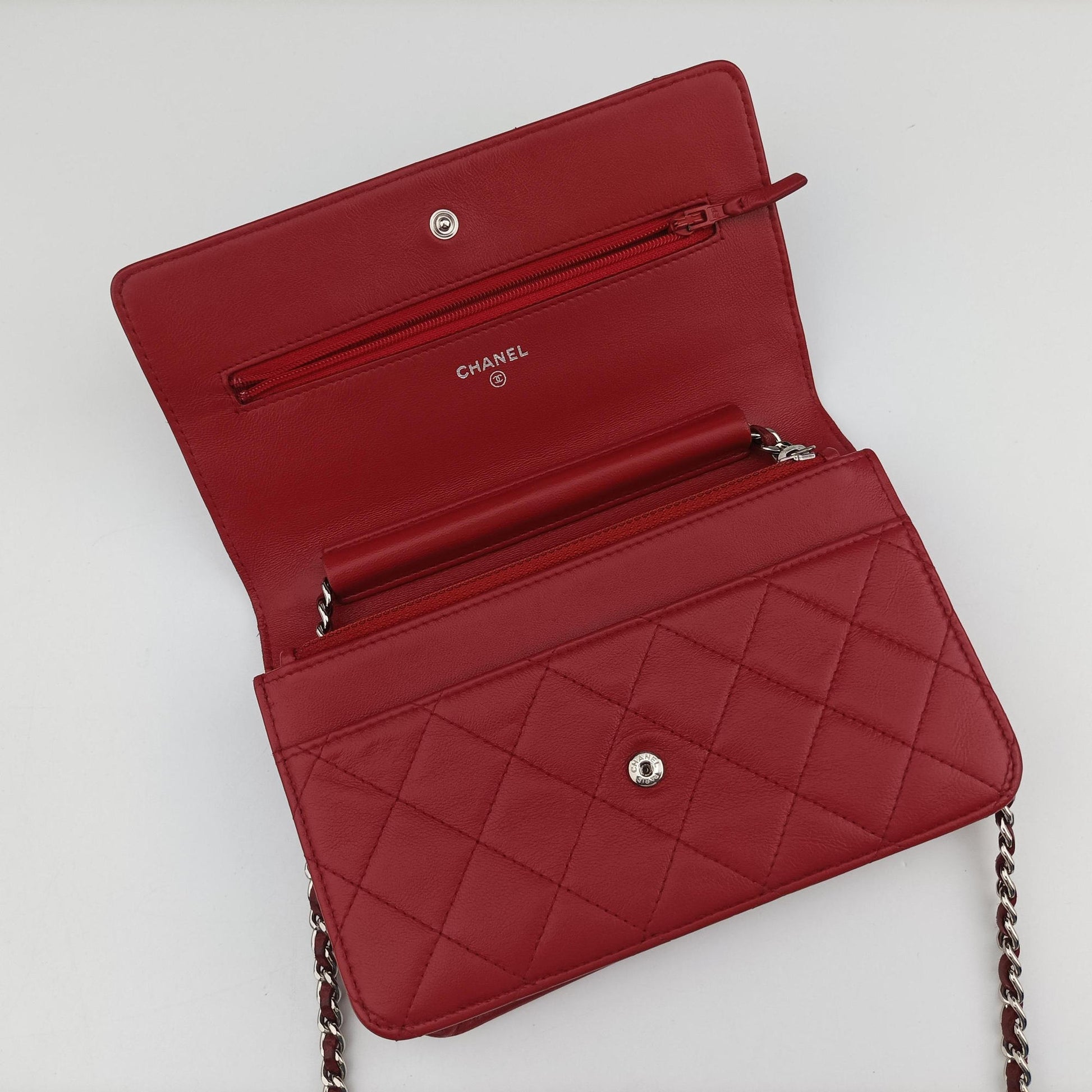 Matelasse coco mark Red lambskin A33814 19307194マトラッセ ココマーク レッド ラムスキン A33814 19307194