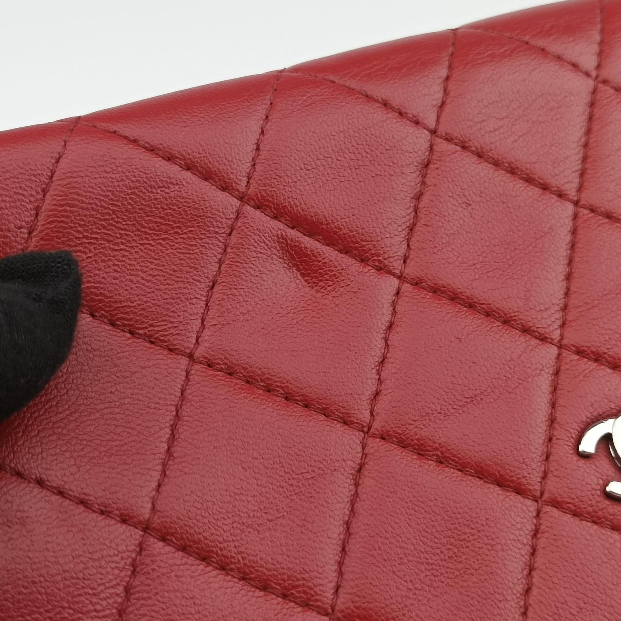 Matelasse coco mark Red lambskin A33814 19307194マトラッセ ココマーク レッド ラムスキン A33814 19307194