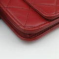 Matelasse coco mark Red lambskin A33814 19307194マトラッセ ココマーク レッド ラムスキン A33814 19307194