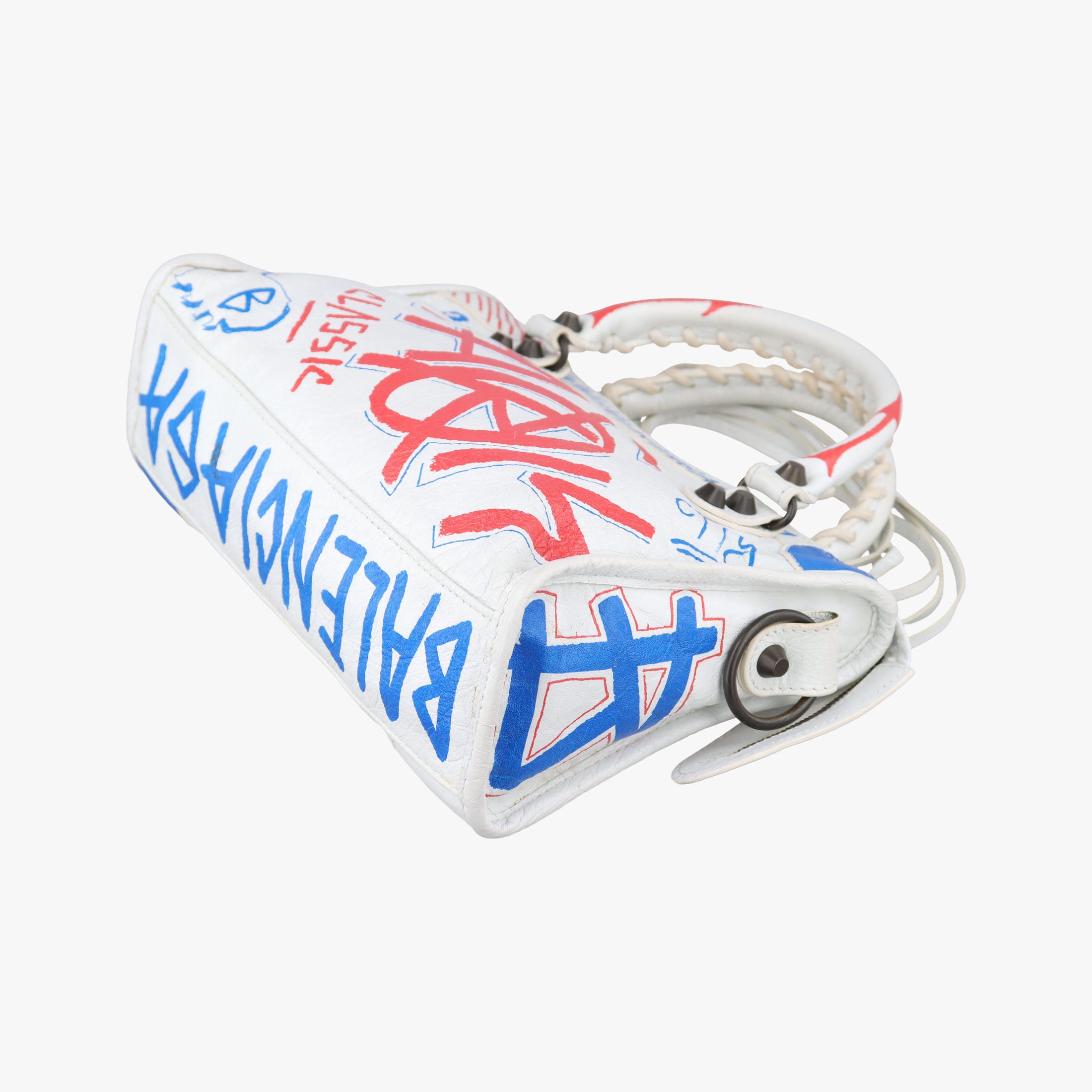 Classic Mini City Graffiti White×Multicolor Arena Lambskin  300295 300295.9060.Y.1669クラシック ミニ シティ グラフィティ ホワイト×マルチカラー アリーナ ラムスキン 300295 300295.9060.Y.1669