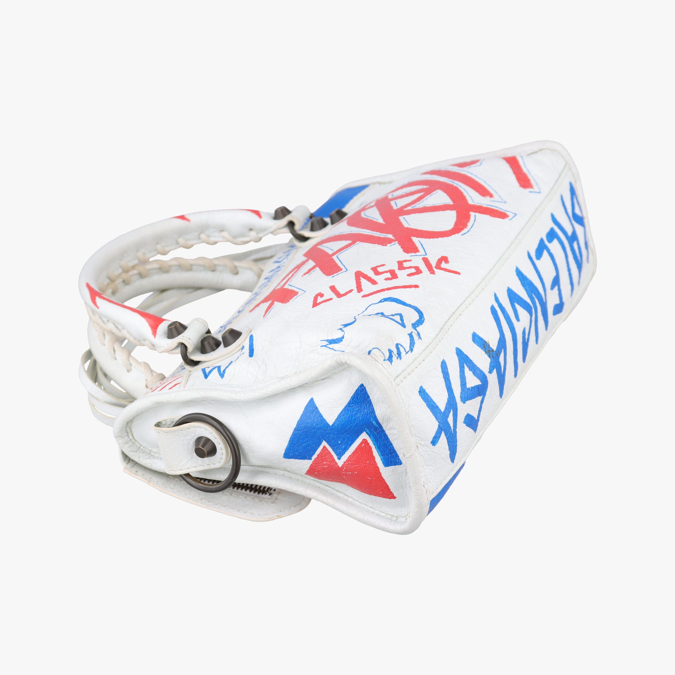 Classic Mini City Graffiti White×Multicolor Arena Lambskin  300295 300295.9060.Y.1669クラシック ミニ シティ グラフィティ ホワイト×マルチカラー アリーナ ラムスキン 300295 300295.9060.Y.1669