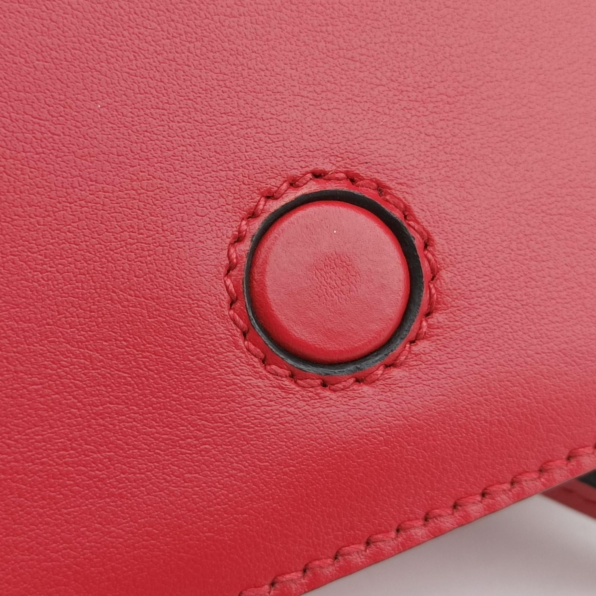 COGNAC N Red × black Leather 1BD166 25コニャック レッド × ブラック レザー 1BD166 25