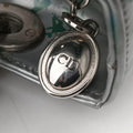 Lady Dior Floral Printed Silver Patent Leather 18-MA-0195レディディオール フローラ プリント シルバー パテント 18-MA-0195