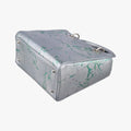 Lady Dior Floral Printed Silver Patent Leather 18-MA-0195レディディオール フローラ プリント シルバー パテント 18-MA-0195
