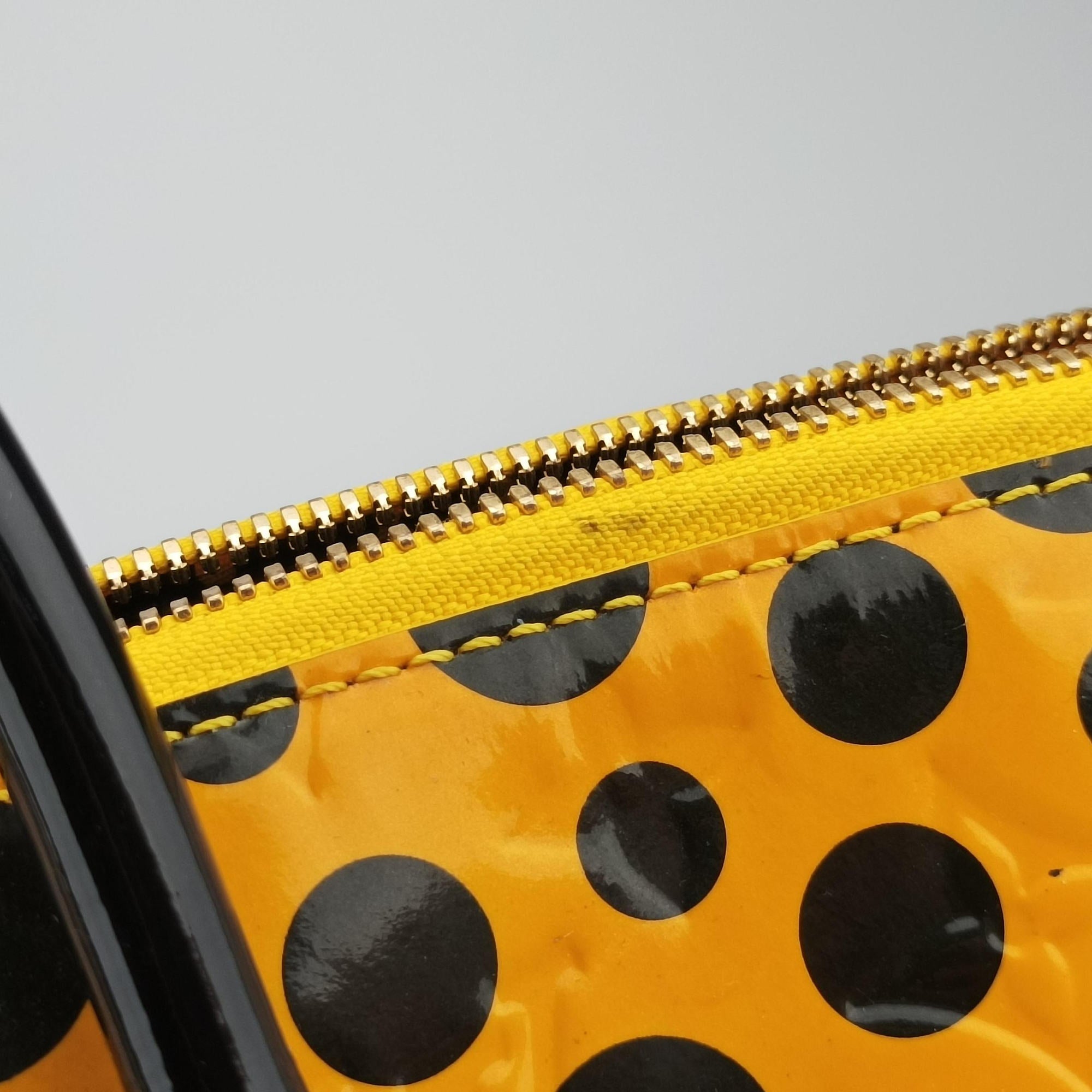 Dot Infinity Lockit MM Yayoi Kusama Jaune×Black Vernis M91398 FL1102ドットインフィニティ ロックイット MM ヤヨイクサマ ジョーヌ×ブラック ヴェルニ M91398 FL1102