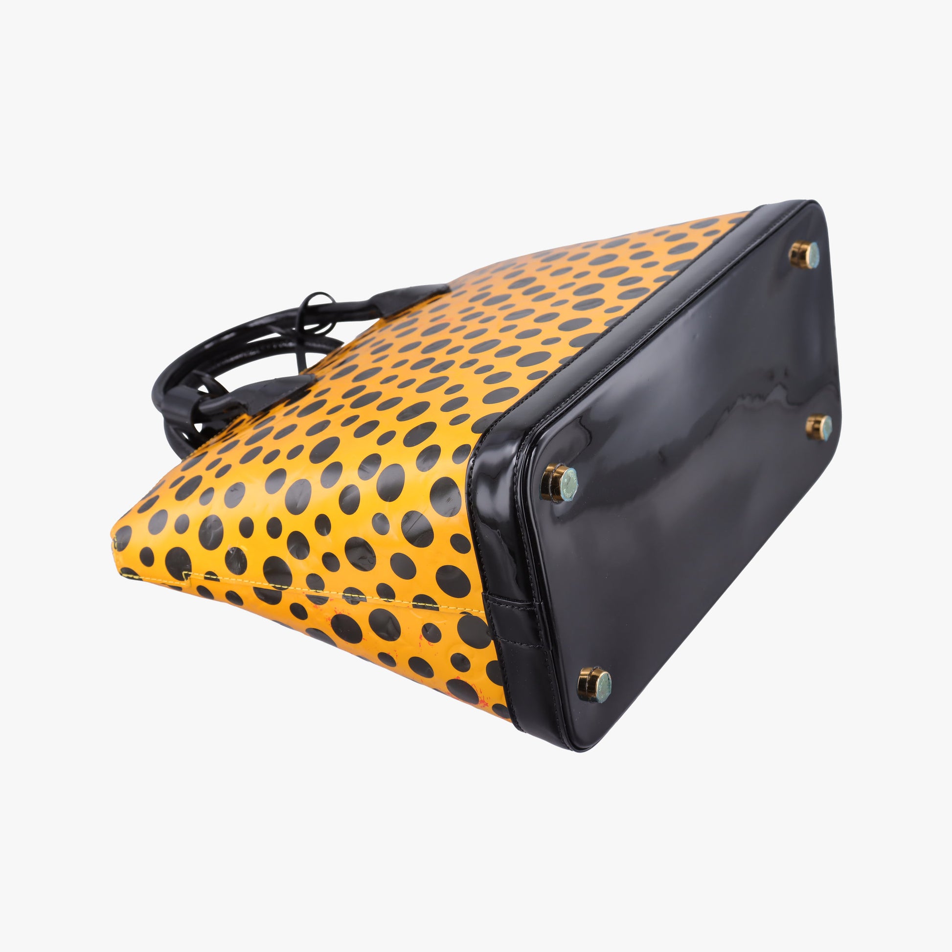 Dot Infinity Lockit MM Yayoi Kusama Jaune×Black Vernis M91398 FL1102ドットインフィニティ ロックイット MM ヤヨイクサマ ジョーヌ×ブラック ヴェルニ M91398 FL1102