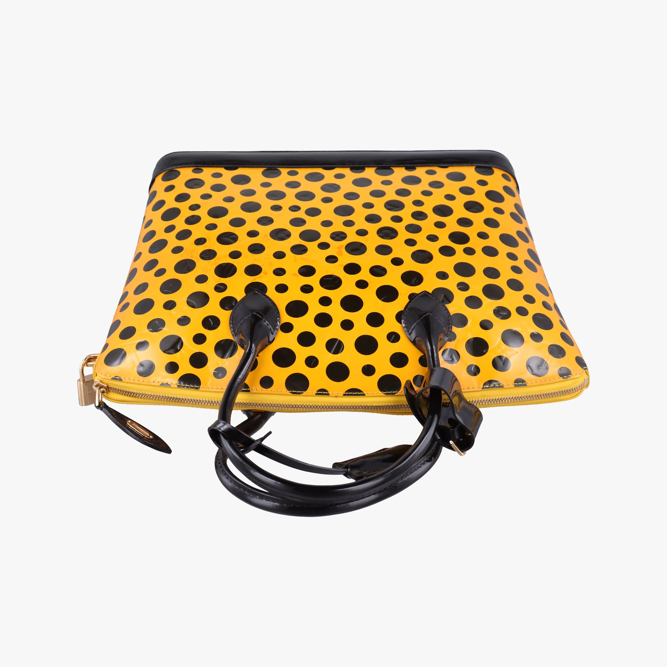 Dot Infinity Lockit MM Yayoi Kusama Jaune×Black Vernis M91398 FL1102ドットインフィニティ ロックイット MM ヤヨイクサマ ジョーヌ×ブラック ヴェルニ M91398 FL1102