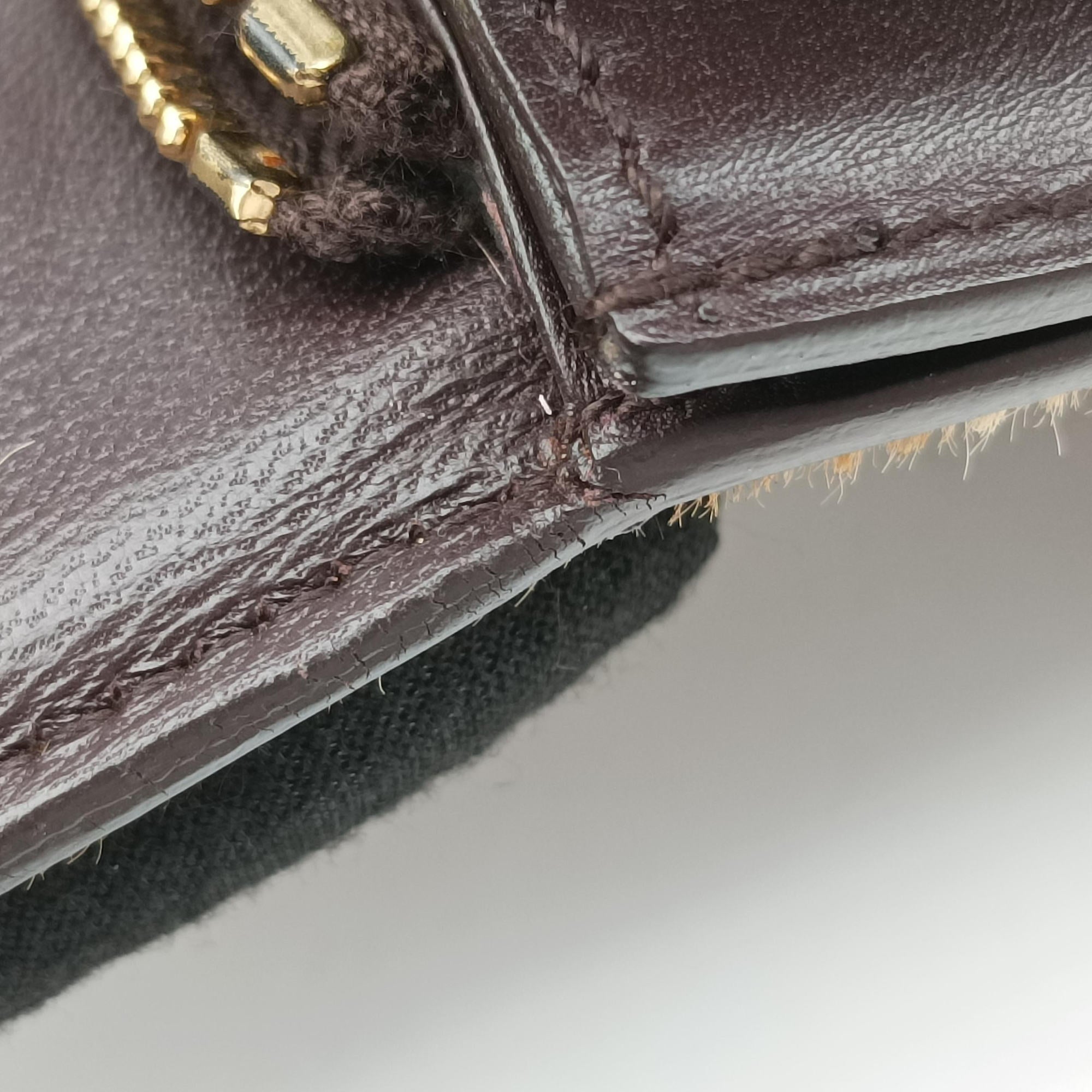 Classic Box Leopard ×Dark Brown Calfskin × Pony Hair S-CE-0112クラシック ボックス レオパード × ダークブラウン ボックスカーフ × ハラコ S-CE-0112