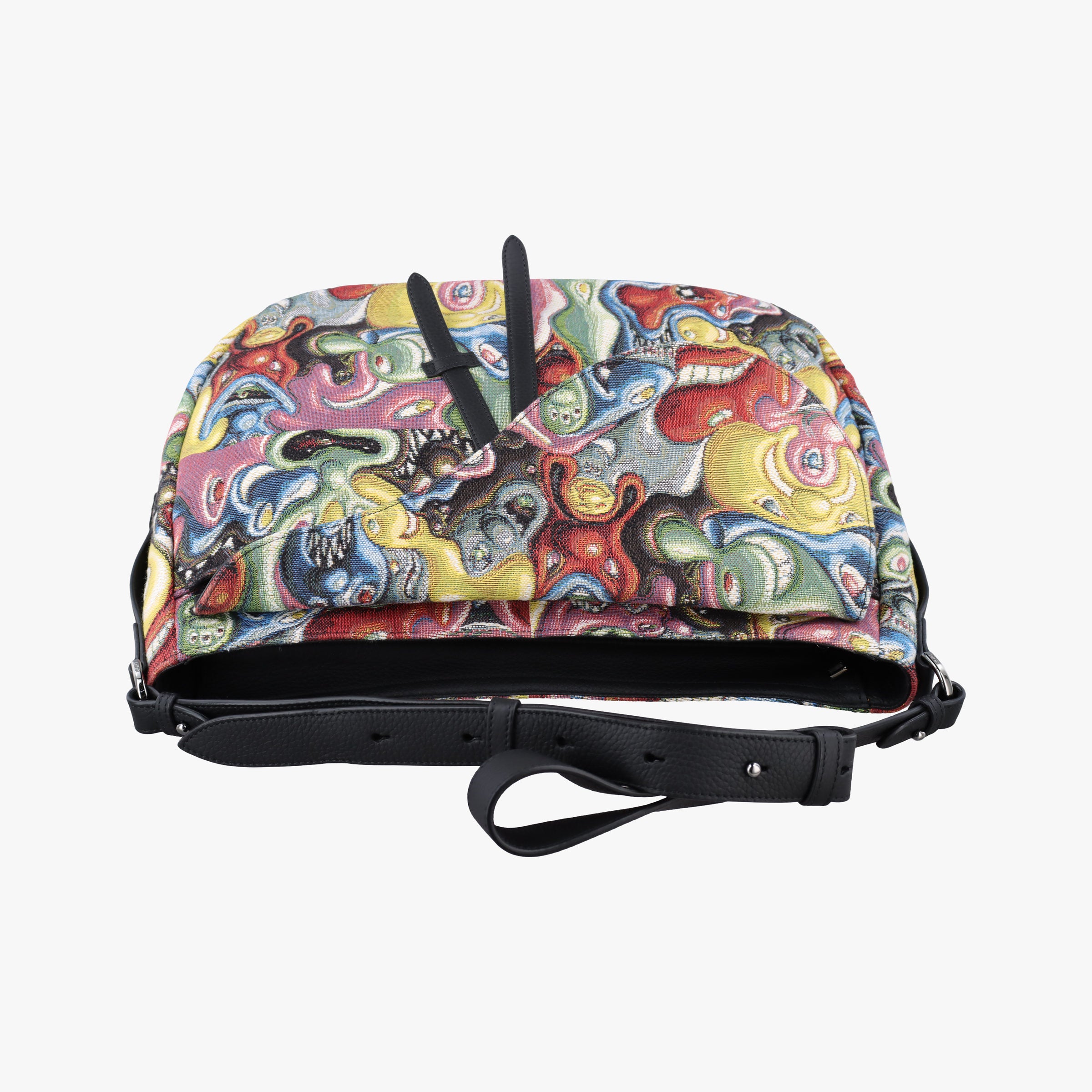 DIOR AND KENNY SCHARF Saddle Soft Multicolor Jacquard Canvas × Grained Calfskin 29-BO-0221ディオール＆ケニー・シャーフ サドル ソフト マルチカラー ジャカード × グレインドカーフスキン 29-BO-0221