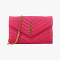 Envelope Fuchsia Grain de Poudre leather 377828 YBL377828.0915モノグラム フューシャピンク グレードプードル エンボスレザー 377828 YBL377828.0915