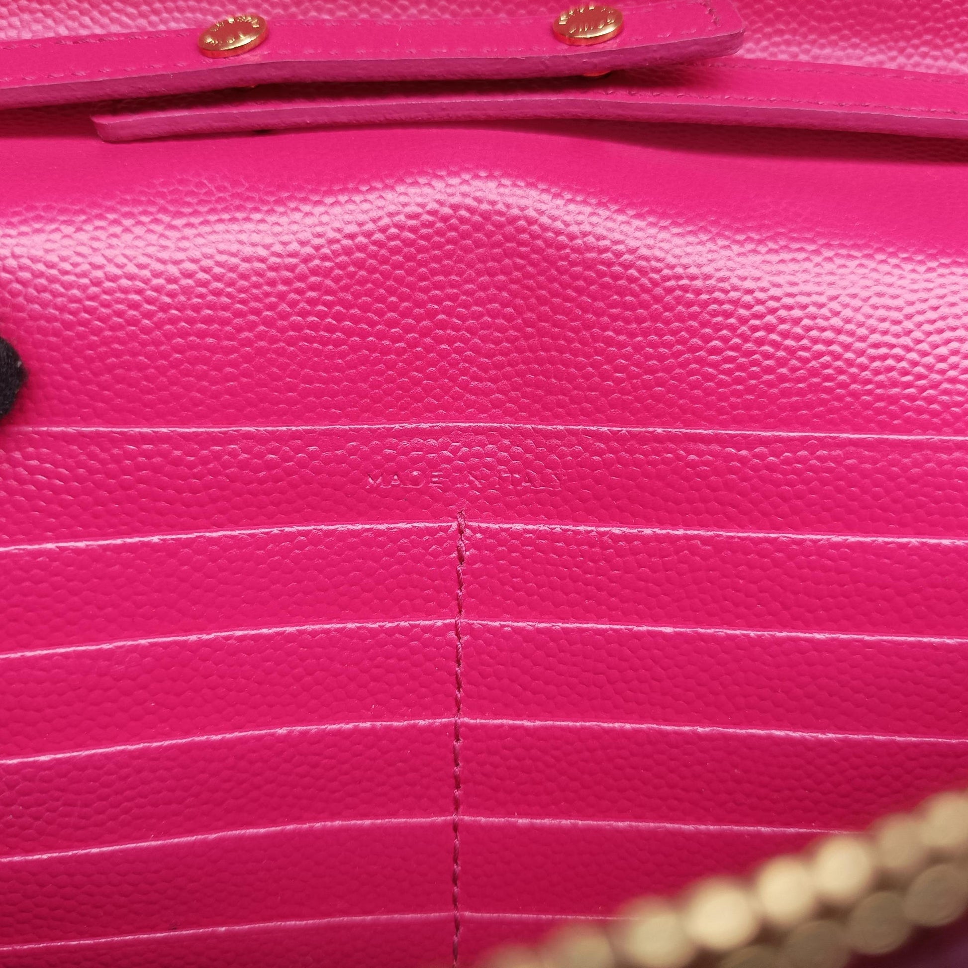 Envelope Fuchsia Grain de Poudre leather 377828 YBL377828.0915モノグラム フューシャピンク グレードプードル エンボスレザー 377828 YBL377828.0915