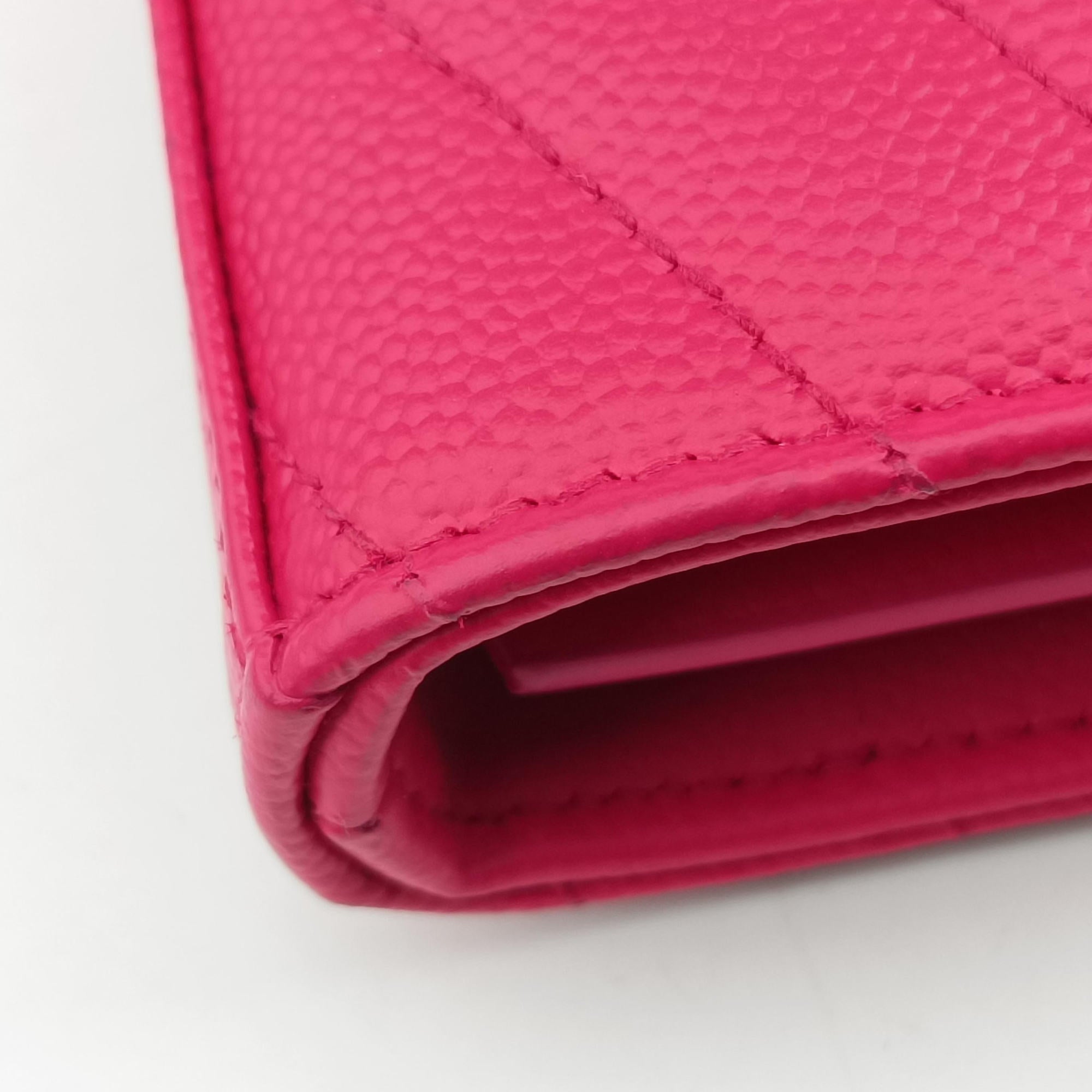 Envelope Fuchsia Grain de Poudre leather 377828 YBL377828.0915モノグラム フューシャピンク グレードプードル エンボスレザー 377828 YBL377828.0915