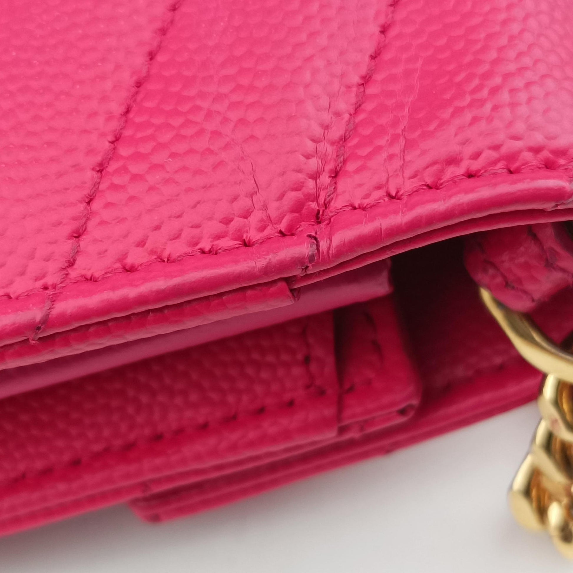 Envelope Fuchsia Grain de Poudre leather 377828 YBL377828.0915モノグラム フューシャピンク グレードプードル エンボスレザー 377828 YBL377828.0915