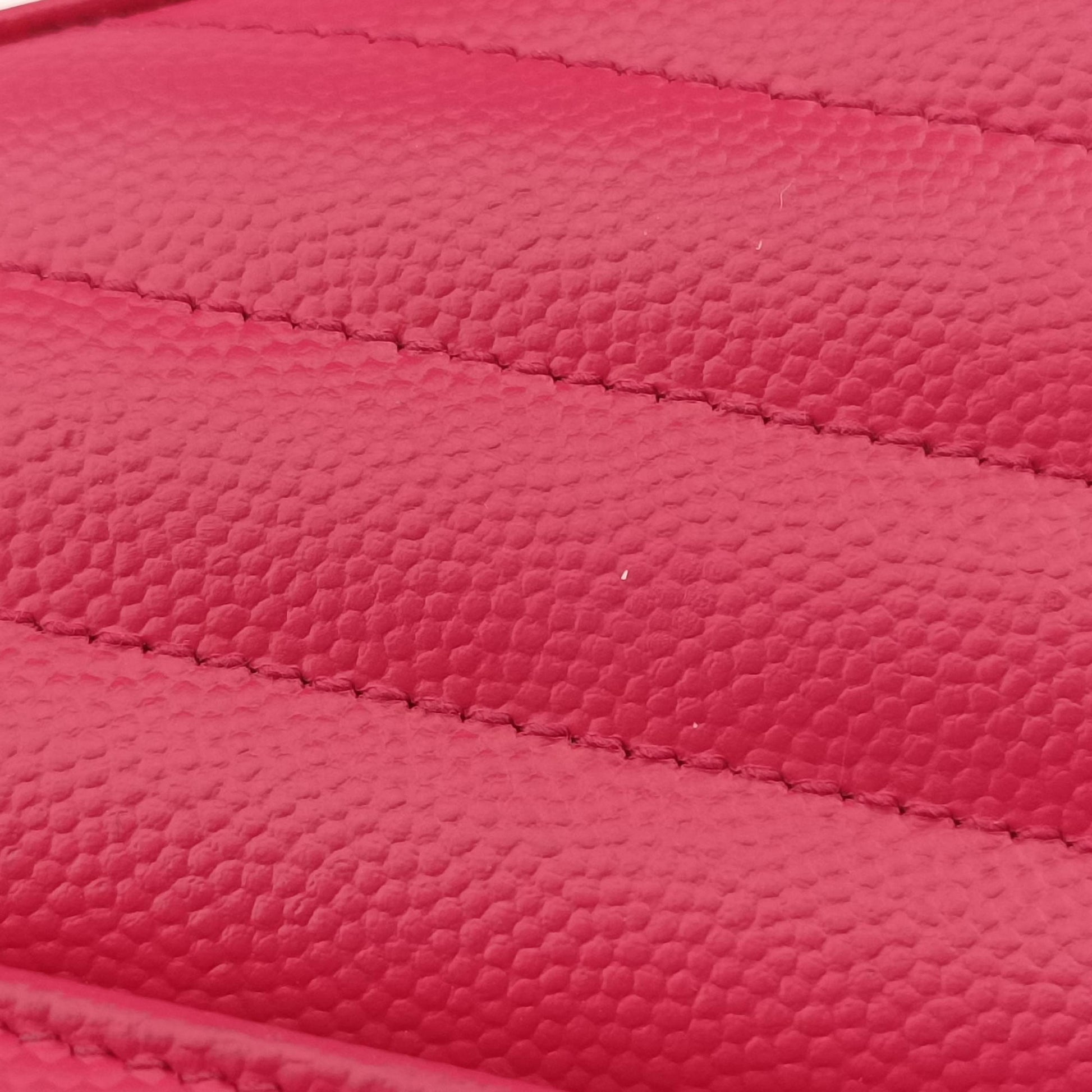 Envelope Fuchsia Grain de Poudre leather 377828 YBL377828.0915モノグラム フューシャピンク グレードプードル エンボスレザー 377828 YBL377828.0915