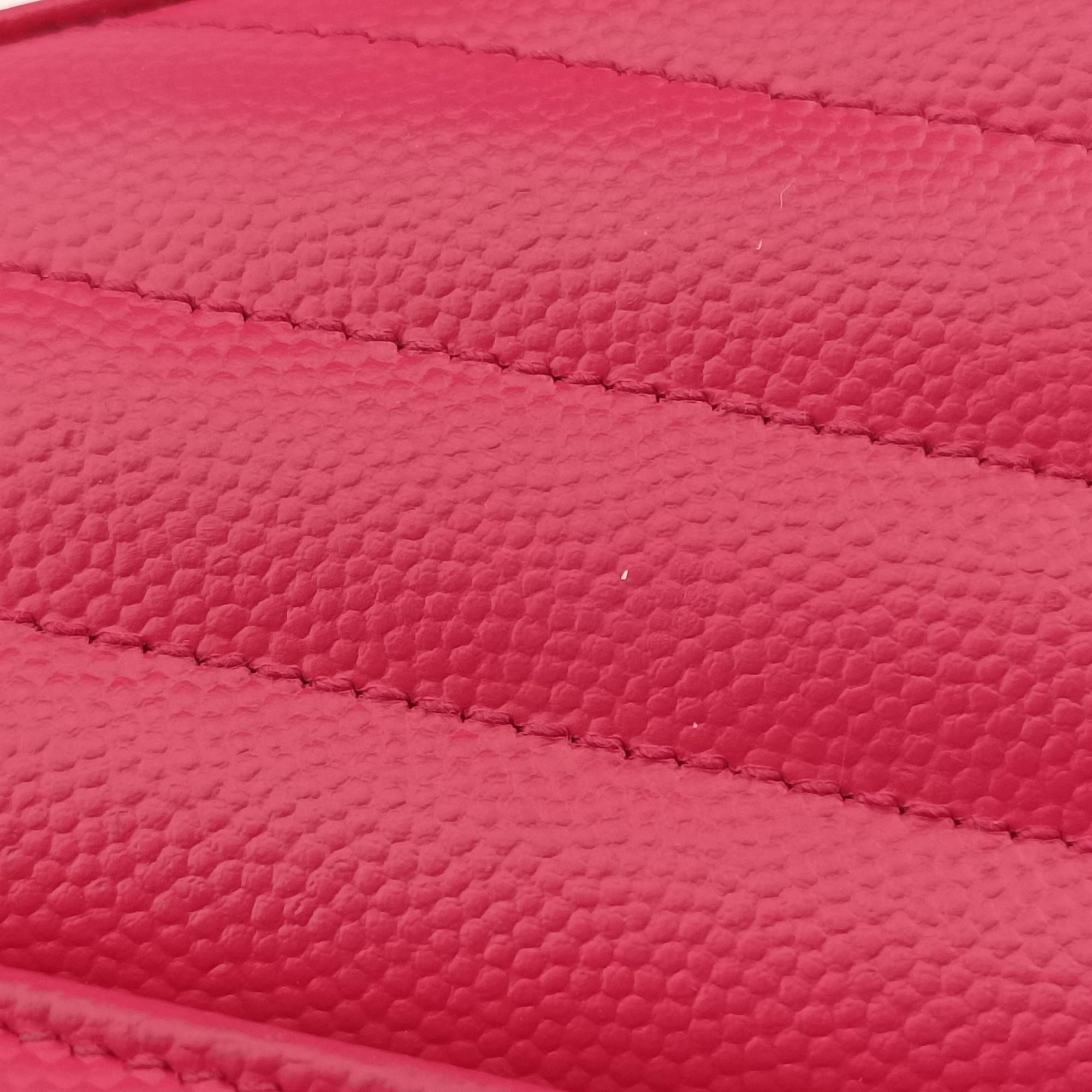 Envelope Fuchsia Grain de Poudre leather 377828 YBL377828.0915モノグラム フューシャピンク グレードプードル エンボスレザー 377828 YBL377828.0915