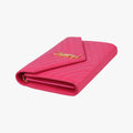 Envelope Fuchsia Grain de Poudre leather 377828 YBL377828.0915モノグラム フューシャピンク グレードプードル エンボスレザー 377828 YBL377828.0915