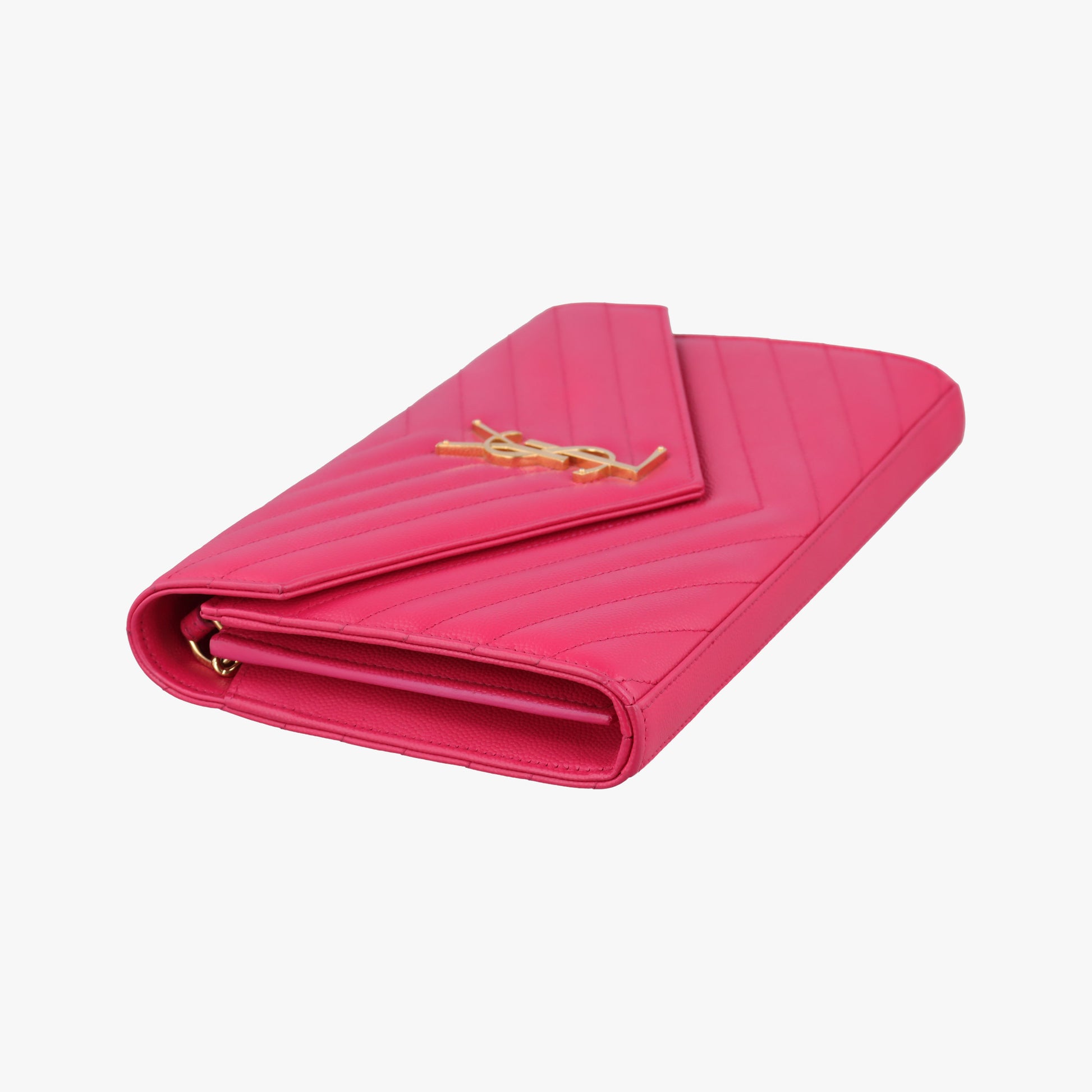 Envelope Fuchsia Grain de Poudre leather 377828 YBL377828.0915モノグラム フューシャピンク グレードプードル エンボスレザー 377828 YBL377828.0915