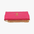 Envelope Fuchsia Grain de Poudre leather 377828 YBL377828.0915モノグラム フューシャピンク グレードプードル エンボスレザー 377828 YBL377828.0915